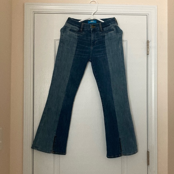 M.i.h Jeans Marrakesh Crop Kick High-Rise Kick Flare Jeans - Picture 2 of 6